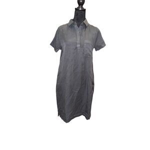 NWT GAP Women's Lightweight Relaxed Fit Tencel Dress grey XS
